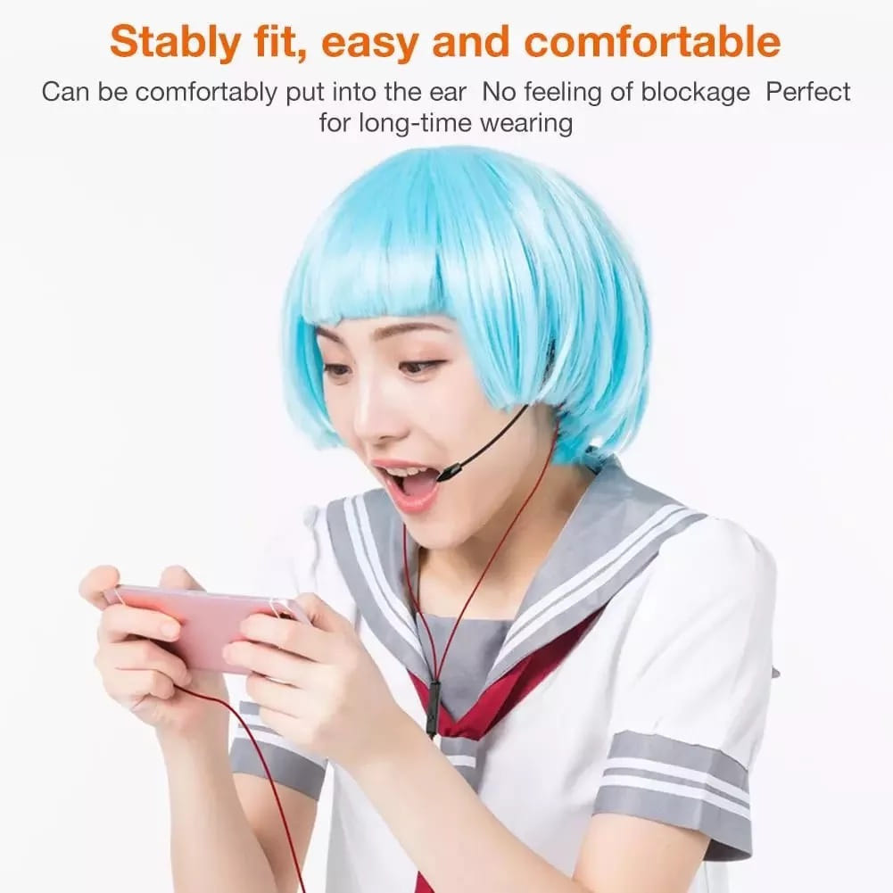 In-ear Gaming Headphones Dual Microphone Stereo Wire-controlled Headset For Computer Laptop Universal red type-C - Image 5