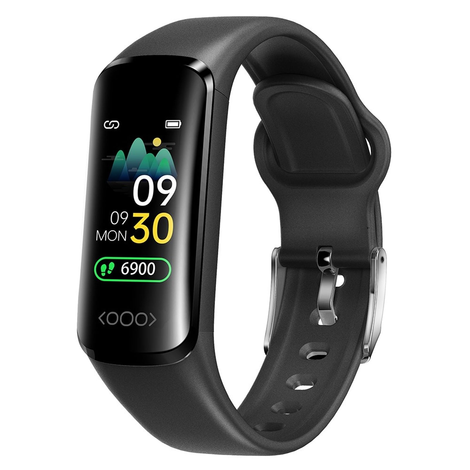 Tk30 Smart Watch 0.96-Inch Ips Screen Non-invasive Blood Sugar Monitoring Sports Fitness Bracelet Black