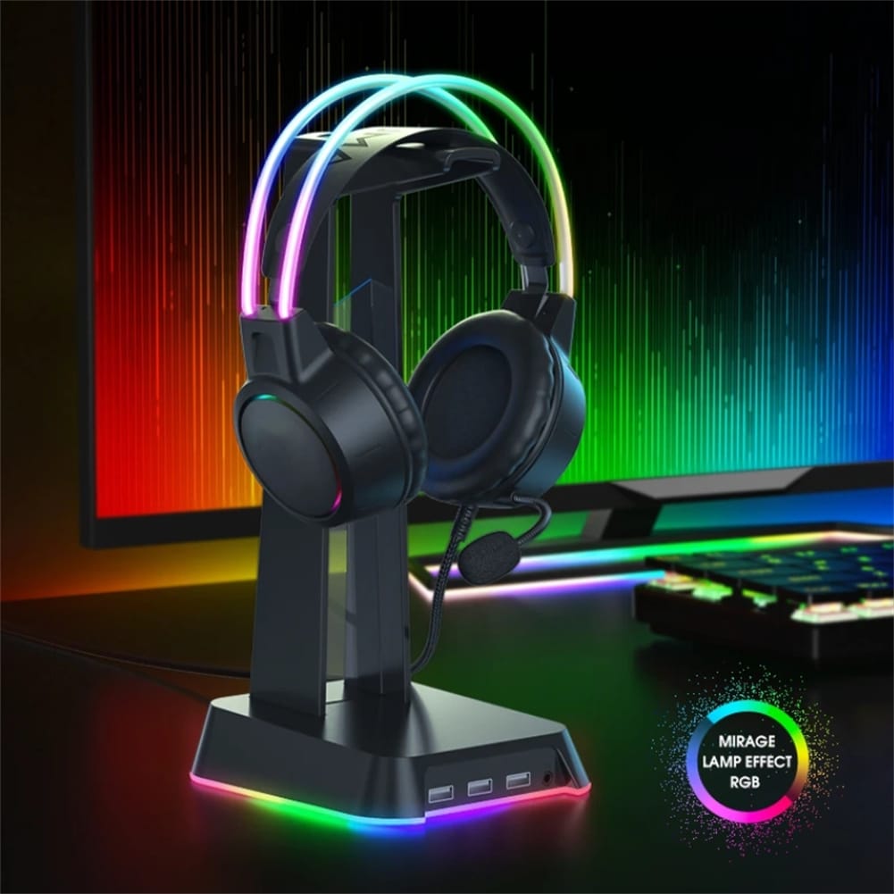 X15 Pro Onikuma Rgb Headphones with HD Flexible Mic 3.5mm Gaming Earphones for Xbox Ps5 Ps4 Switch Black - Image 6
