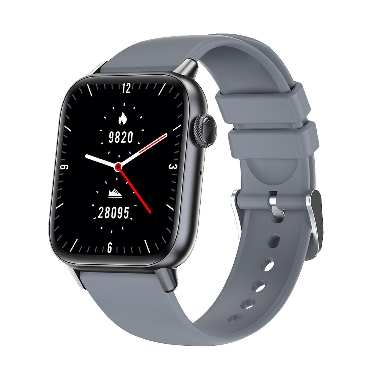 Qs08pro Smart Watch Men 1.83 Inch Touch Screen 300mah Healthy Monitor Ip67 Waterproof Sports Smartwatch Gray