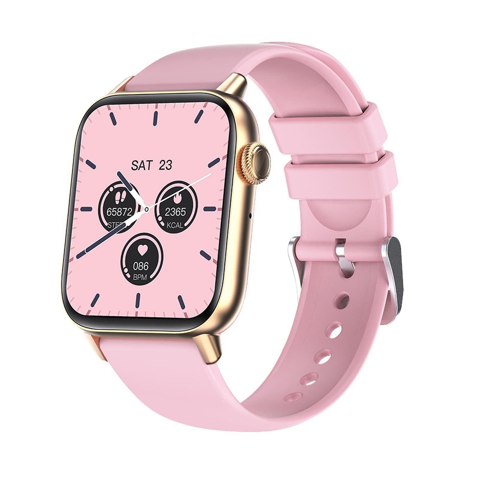 Qs08pro Smart Watch Men 1.83 Inch Touch Screen 300mah Healthy Monitor Ip67 Waterproof Sports Smartwatch Gold
