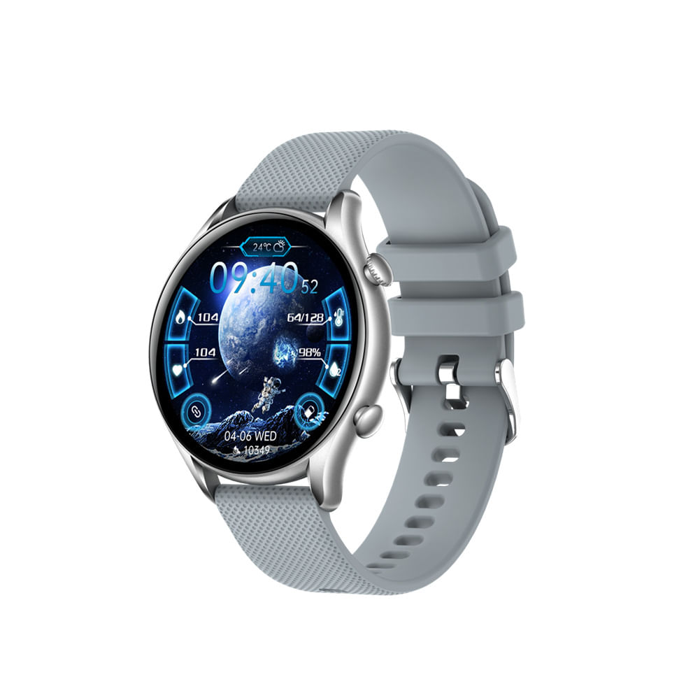 Kt60 Smart Watches for Android iOS Bluetooth IP67 Waterproof Blood Pressure Monitor Smartwatch Silver