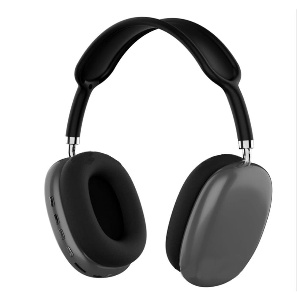 P9 Wireless Headset On-Ear Stereo Earphones Noise Cancelling Ear Buds With Mic For Cell Phone Computer Laptop Sports black - Image 2