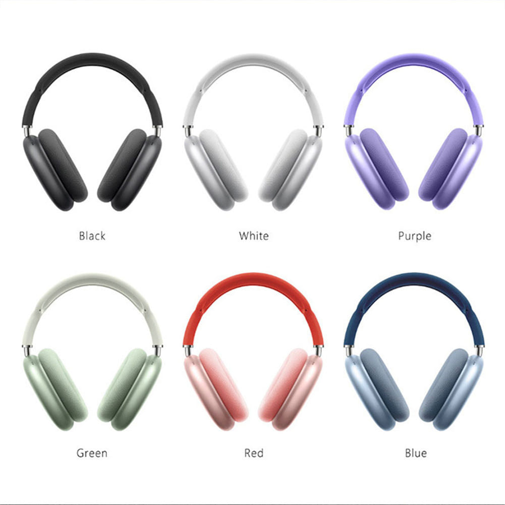 P9 Wireless Headset On-Ear Stereo Earphones Noise Cancelling Ear Buds With Mic For Cell Phone Computer Laptop Sports red - Image 7