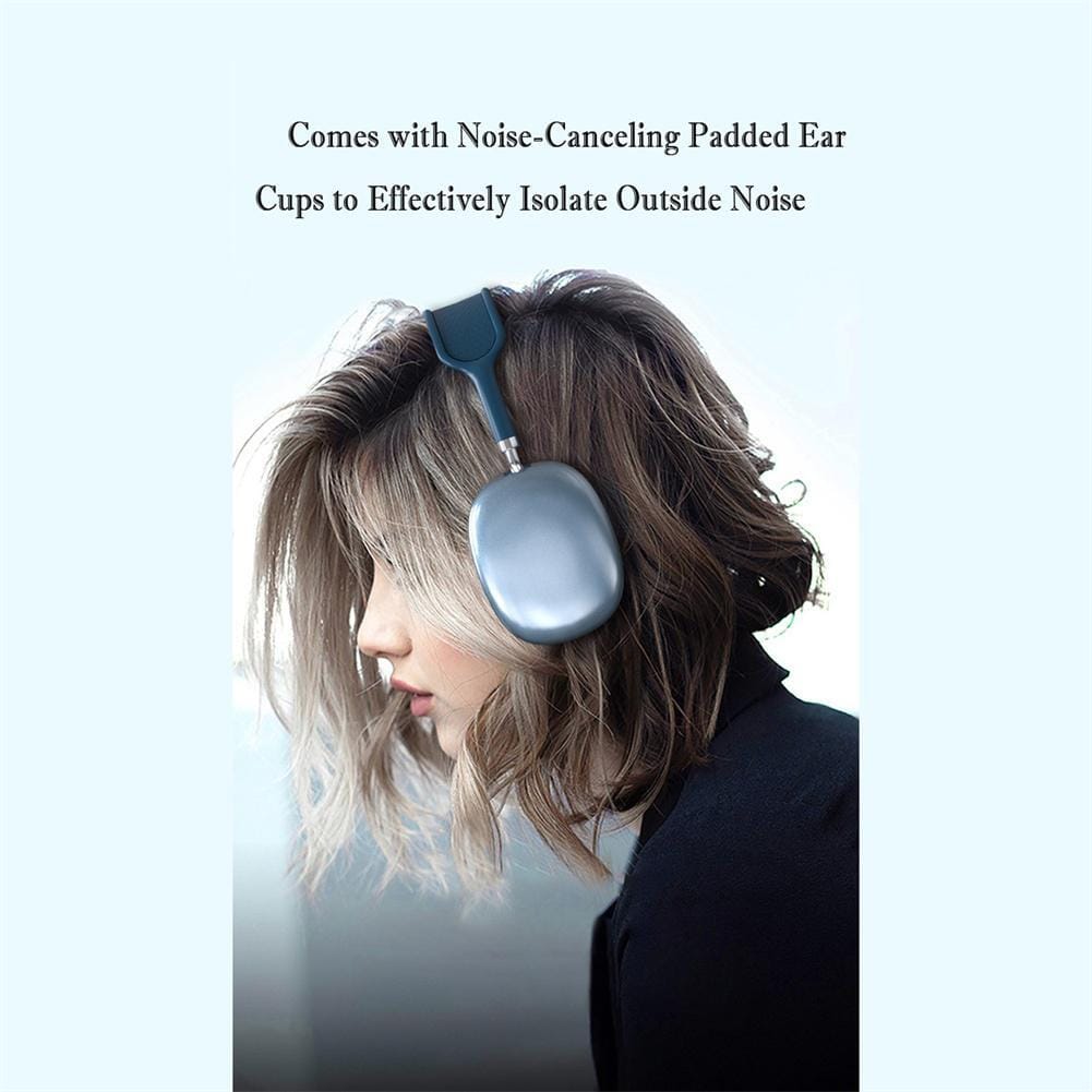 P9 Wireless Headset On-Ear Stereo Earphones Noise Cancelling Ear Buds With Mic For Cell Phone Computer Laptop Sports green - Image 2