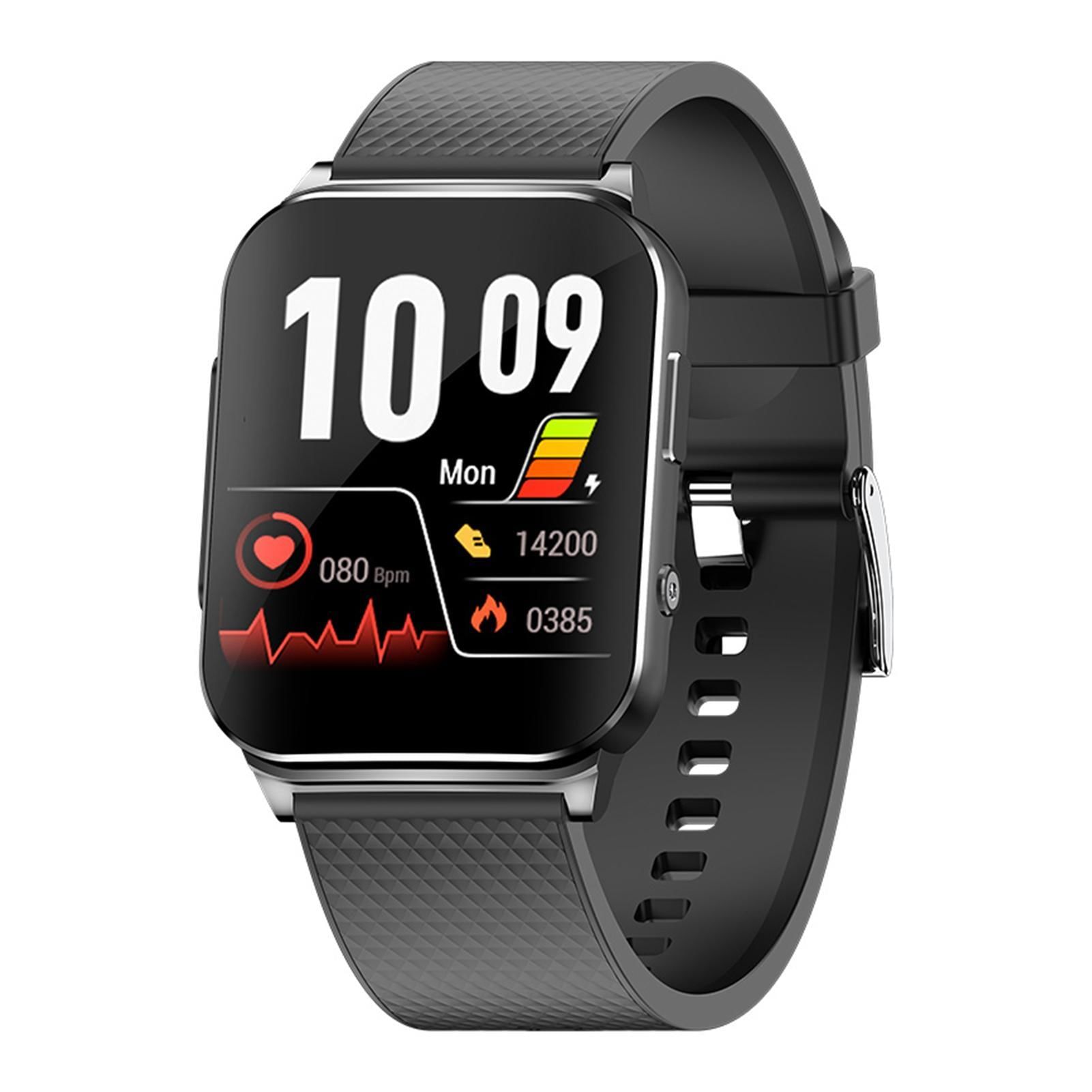 Smart Watch Non-invasive Blood Sugar Ecg Heart Rate Blood Pressure Body Temperature Health Detection Black Ep03