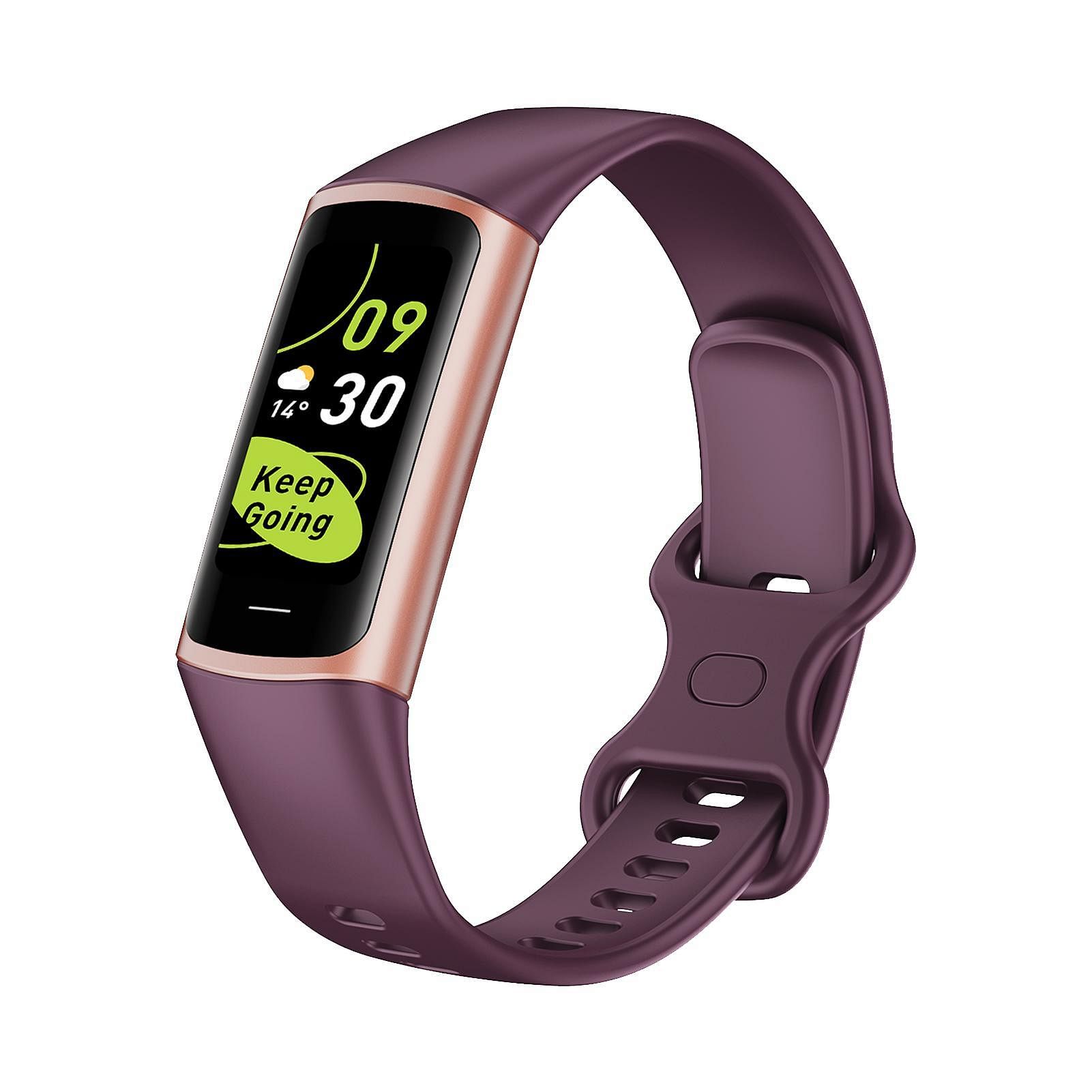 C68 Smart Watch Heart Rate Blood Oxygen Sleep Fitness Tracker Waterproof Watches for Android Phone iPhone Claret