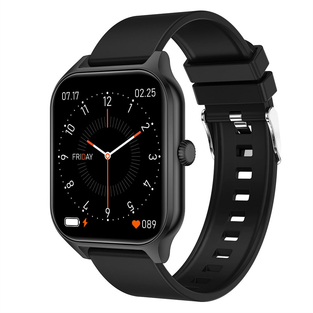 GT40 Smart Watch 1.83" Full Touch Fitness Smartwatch Heart Rate Blood Oxygen Sleep Monitor Waterproof Watch For Men Women black tape