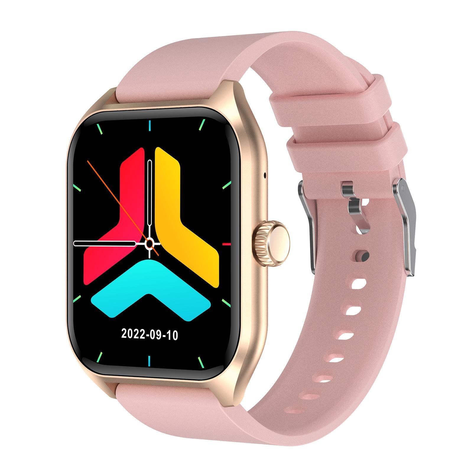 Qx5 Smart Watch 1.96 Inch Fitness Smart Watch Heart Rate Blood Oxygen Sleep Monitor Golden