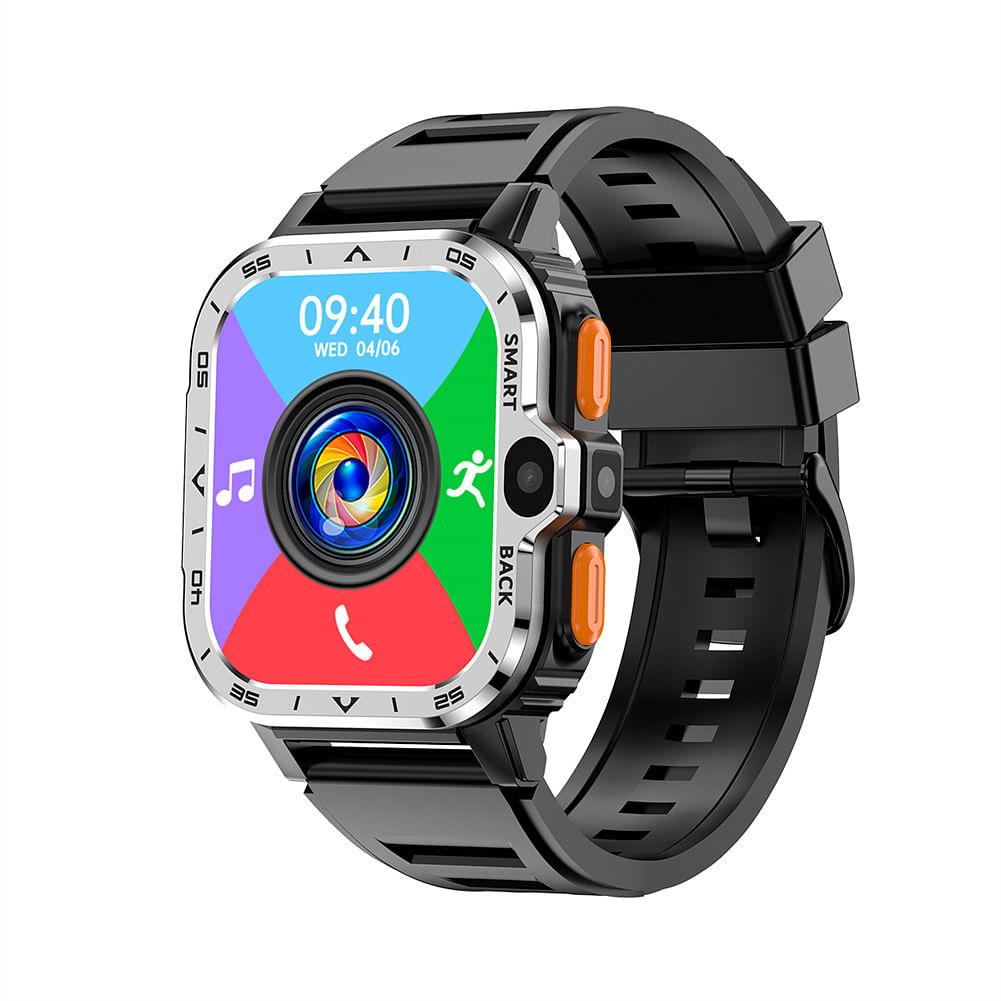 PGD Watch Smart Watch 2.03 Inch Screen Wifi Video Calls Watches for Android Phones with Heart Rate Monitor Silver 64gb