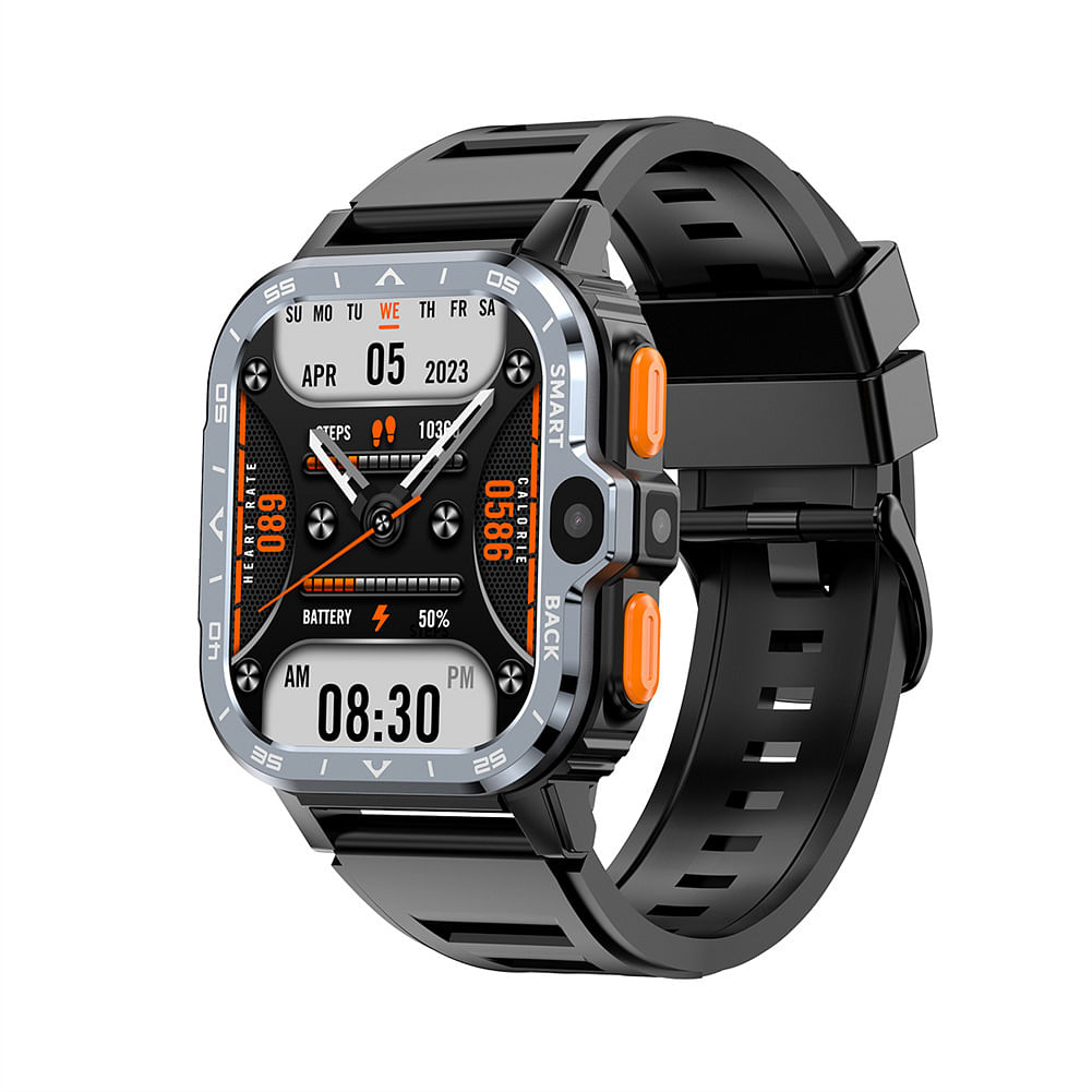 PGD Watch Smart Watch 2.03 Inch Screen Wifi Video Calls Watches for Android Phones with Heart Rate Monitor Black 64gb
