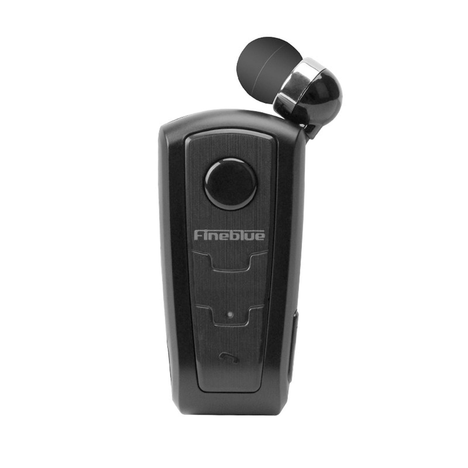 Fineblue F910 Retractable Headphones V5.1 Handsfree Long Standby Single In-Ear Earpiece With Microphone For Business Driving black