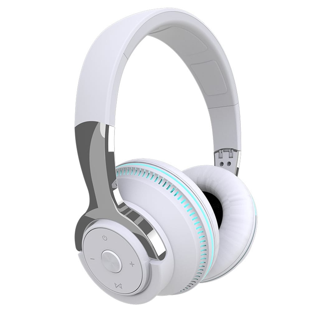 H2 Wireless Over Ear Headphones Low Latency Soft Ear Cups Brilliant Glow 24H Playtime Stereo Sound Headset For Smart Phone Computer Laptop blue - Image 3
