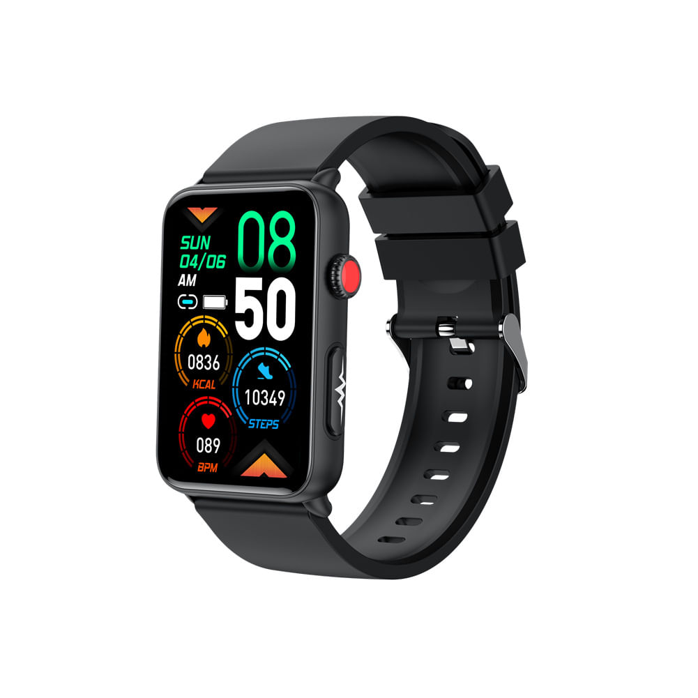 ET620 1.57 inch Smart Watch Waterproof Full Touch Fitness Smart Watch Heart Rate Blood Oxygen Monitor Message Reminder Fitness Tracker For Men Women black tape