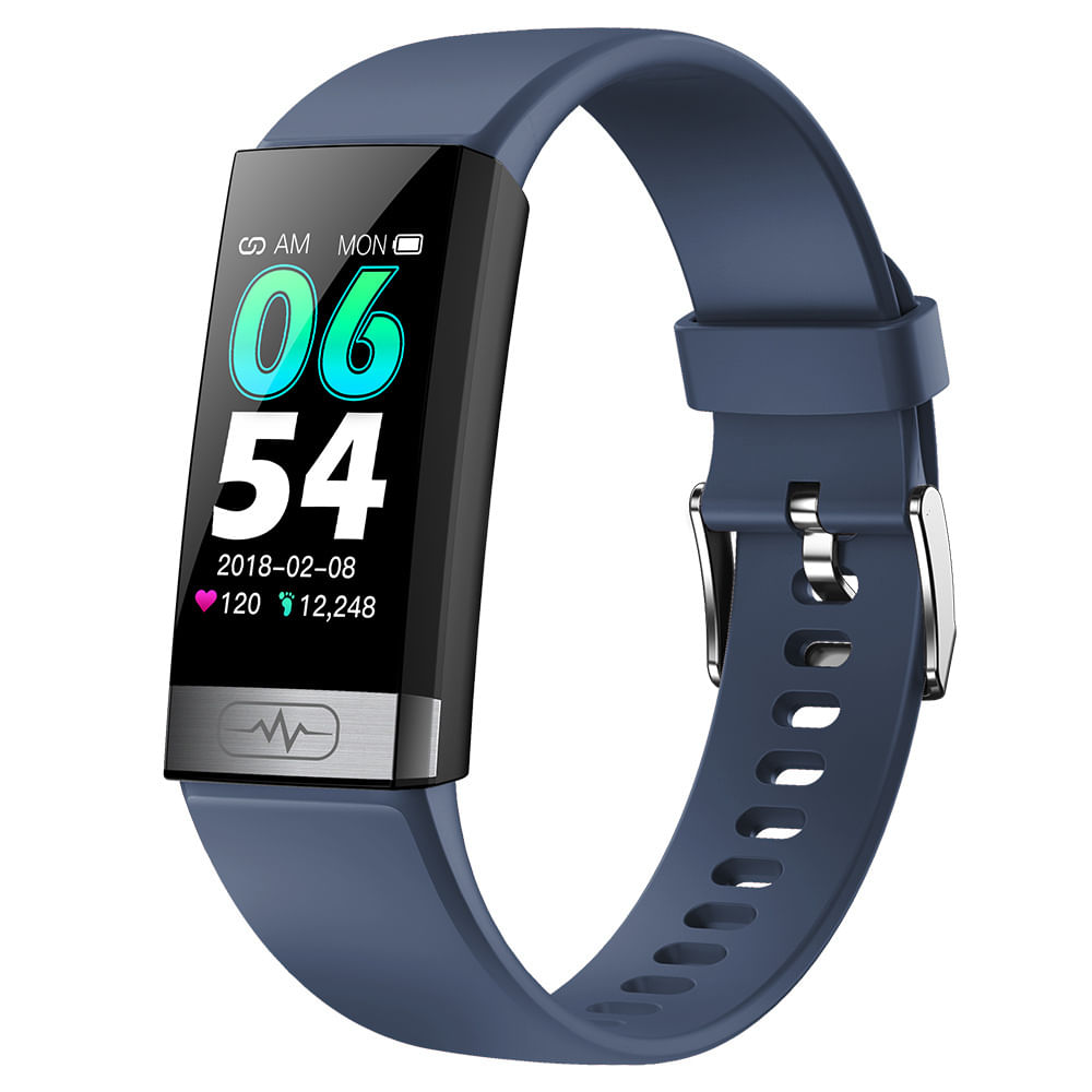 TK31 Smart Watch 1.14 inch Full Touch Screen Fitness Tracker Smartwatch Heart Rate Blood Glucose Blood Oxygen Sleep Monitor IP68 Waterproof Watch blue