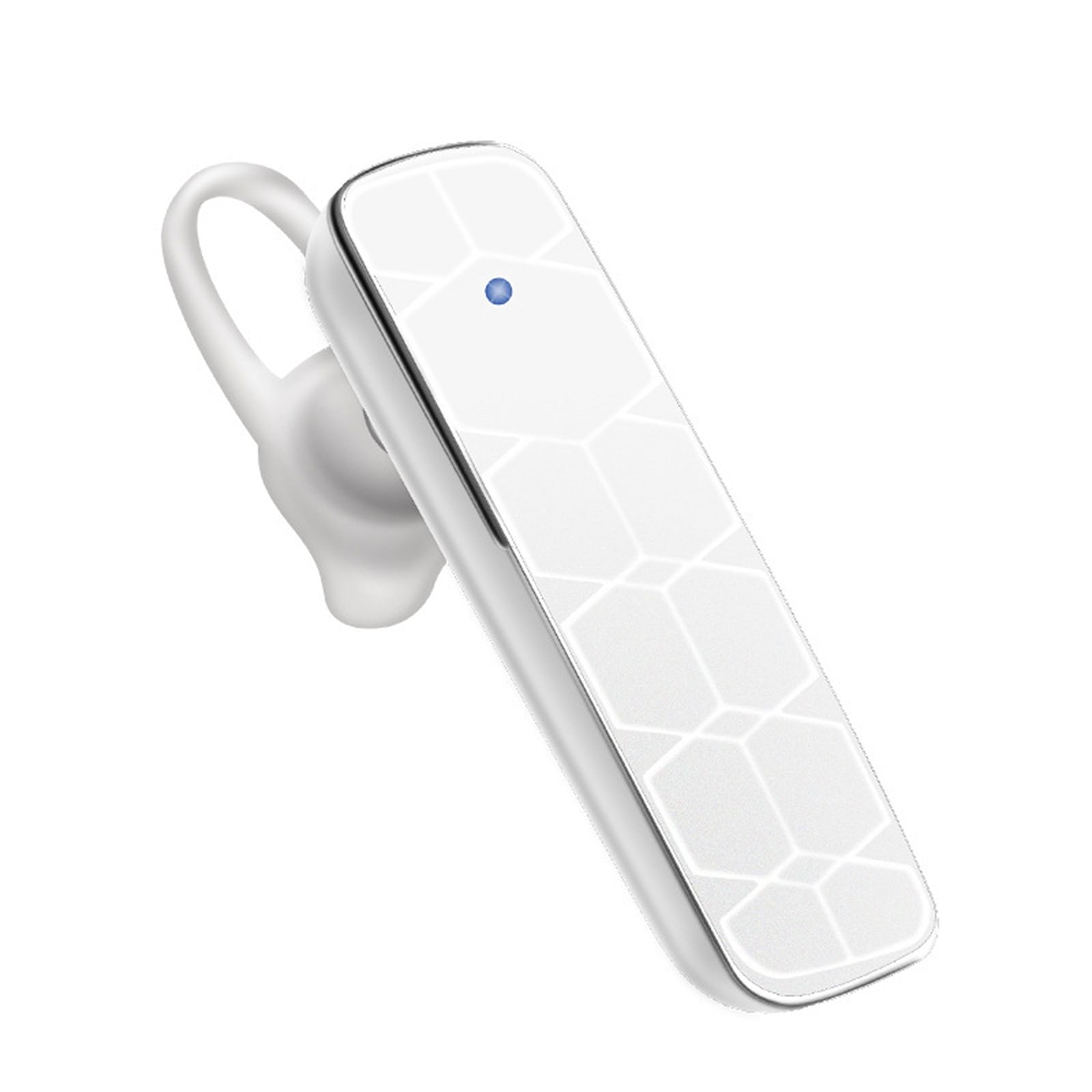 Bluetooth Headset Noise Canceling For Cellphones Wireless Single Ear With Microphone Earpiece For Trucker Driver 928 white boxed