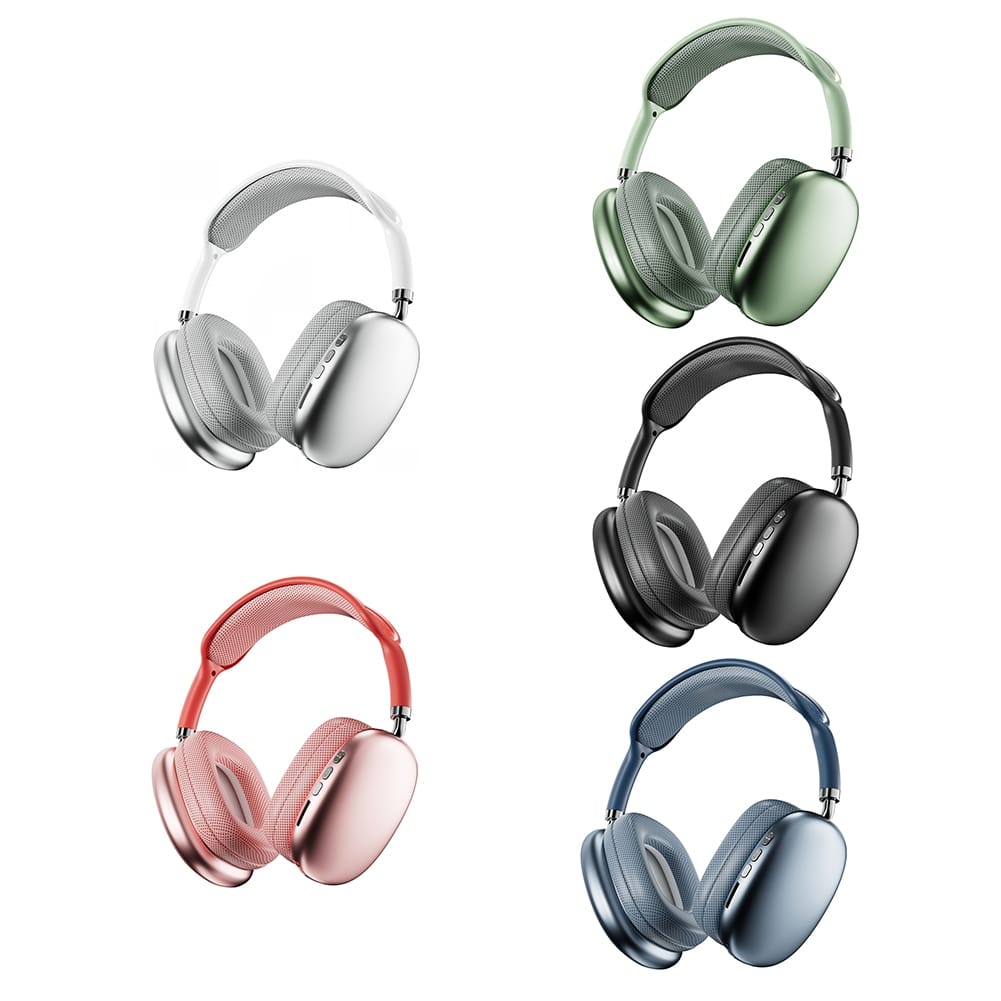 P9promax Bluetooth Headphones Over Ear Wireless Headphones With Microphone Lightweight Headset green - Image 3