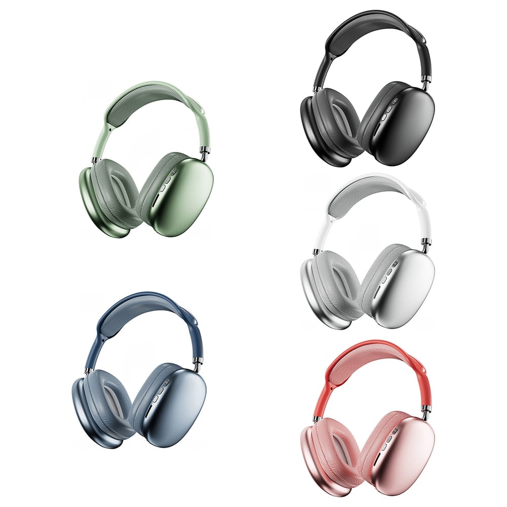P9promax Bluetooth Headphones Over Ear Wireless Headphones With Microphone Lightweight Headset green - Image 6