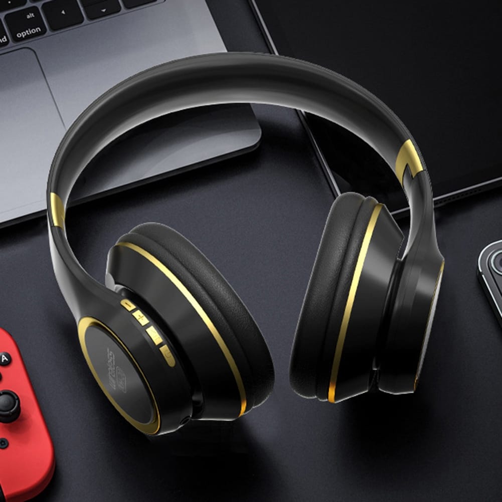 KH20 Bluetooth Headphones Over Ear Wireless Headphones With Microphone Lightweight Headset For Laptop PC black - Image 7
