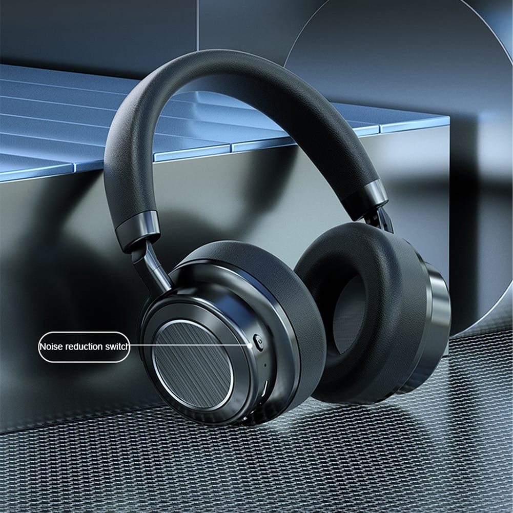 Vj364 Wireless Headsets Over-Ear Stereo Earphones Noise Canceling Headphones for Smart Phone Computer Laptop Black - Image 3