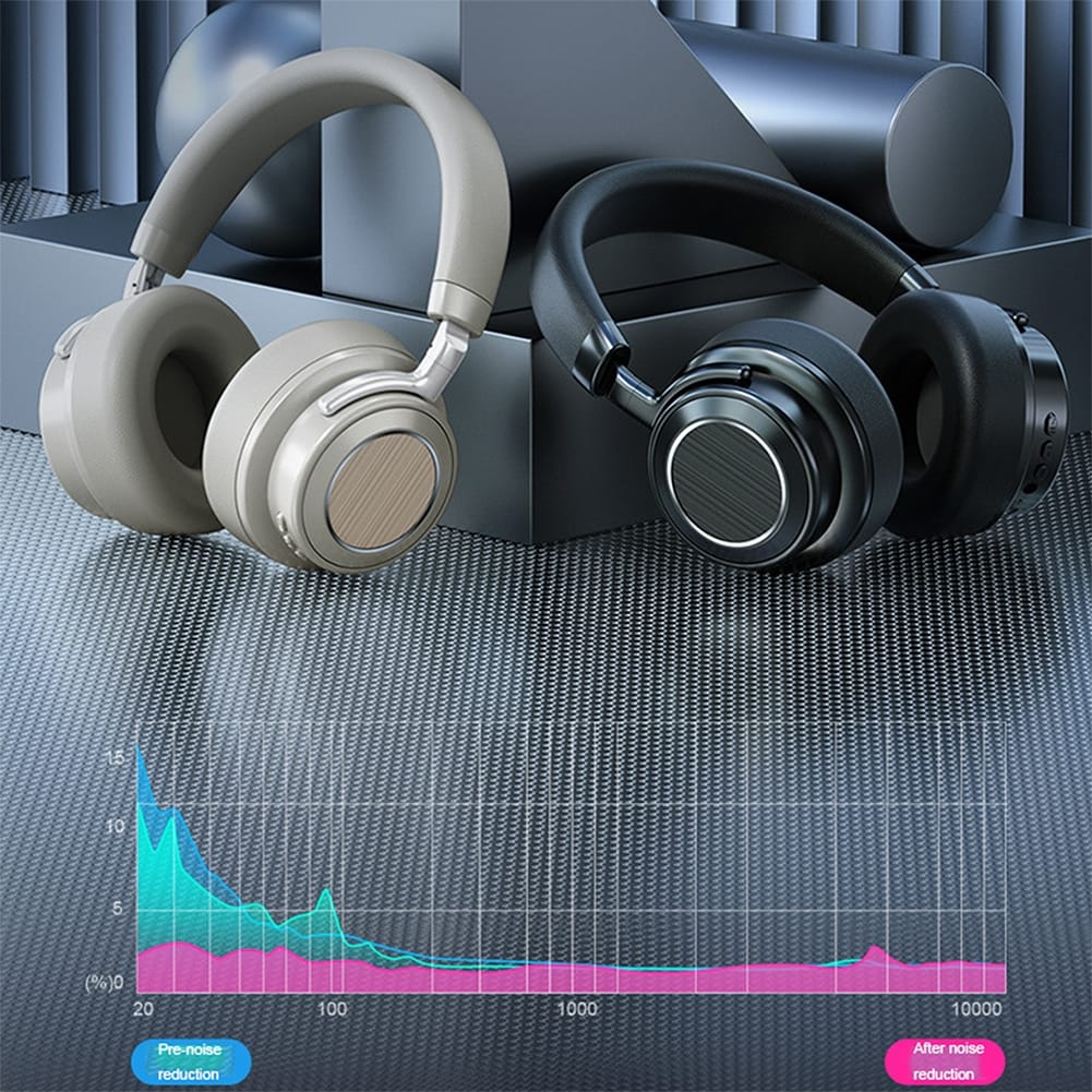 Vj364 Wireless Headsets Over-Ear Stereo Earphones Noise Canceling Headphones for Smart Phone Computer Laptop Black - Image 7