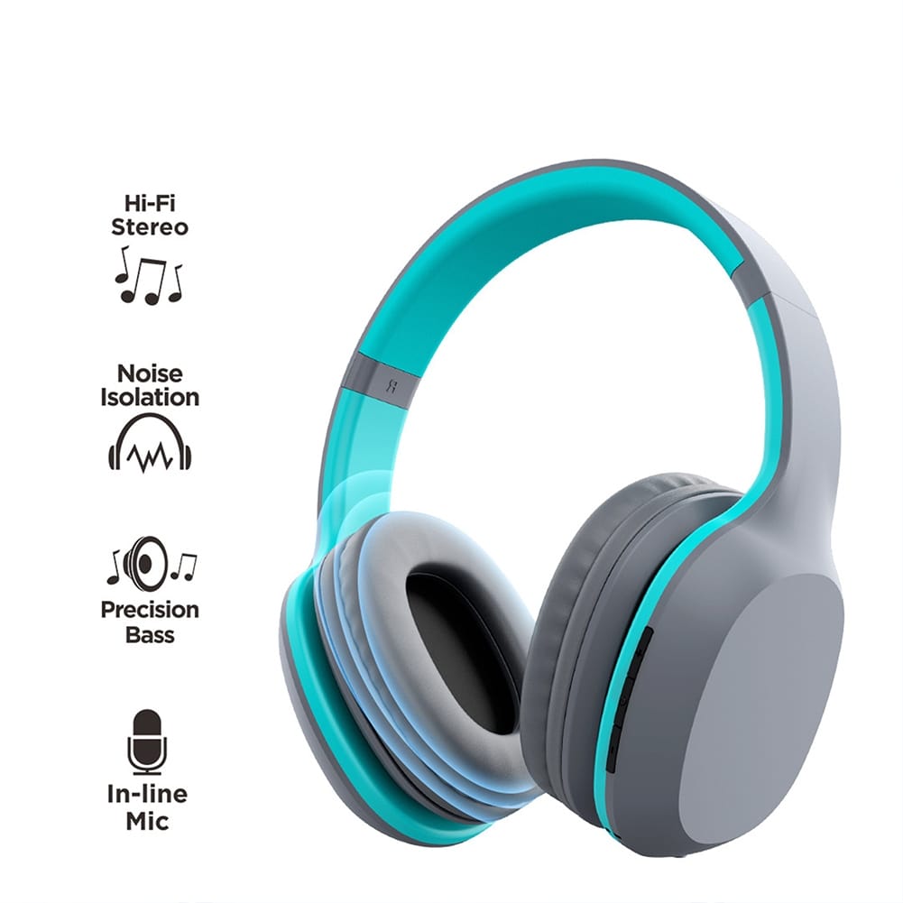A18 Wireless Headphones over Ear Hi-Fi Stereo Deep Bass Wireless Earphones for Laptop Pc Computer Mobile Phone Red - Image 7