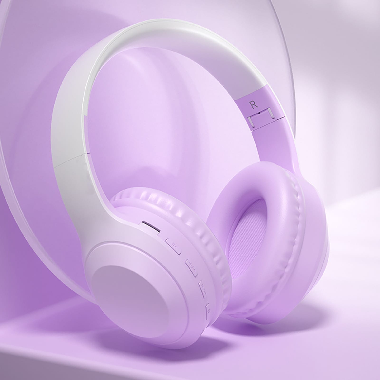Wireless Headset Stereo Sound Headphones Wireless Calls Gaming Noise Reduction For Computer Game Office Zoom Meeting Gradient powder - Image 4