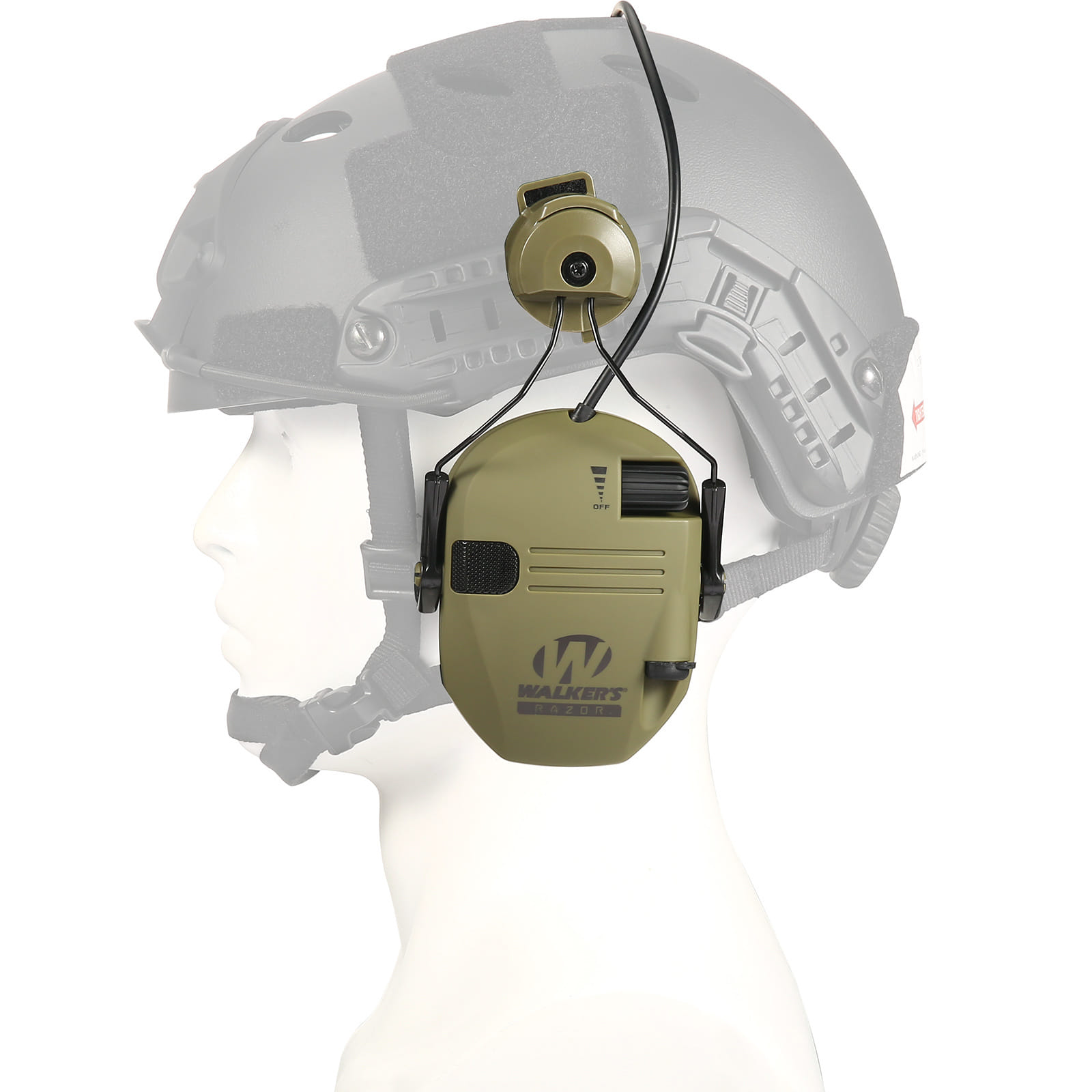 Electronic Shooting Ear Protection Earmuffs NRR 23dB Lightweight Low Profile Hearing Protection Earmuffs Black - Image 2