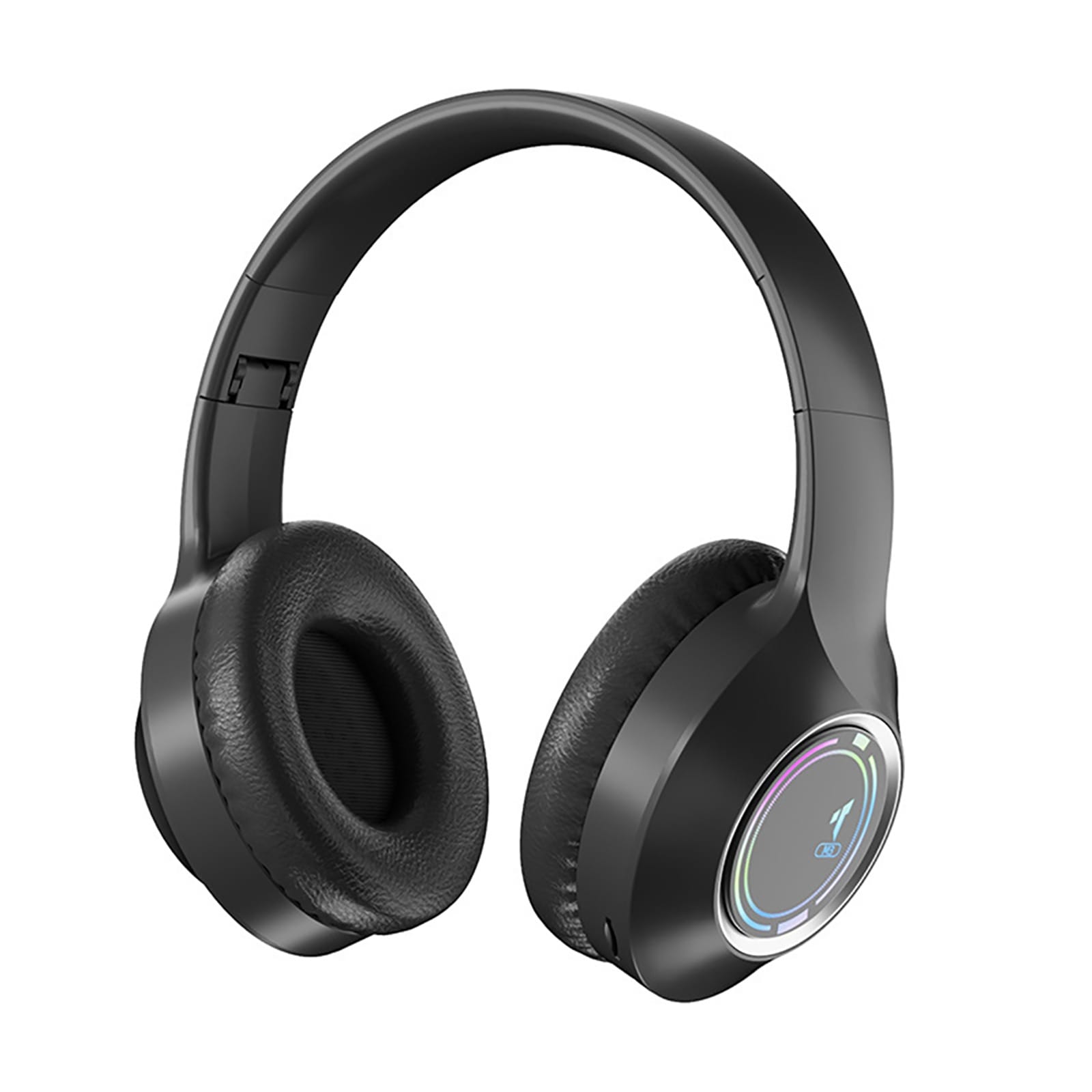Wireless Headphones Over Ear Stereo Sound Lighting Earphones Foldable Gaming Headset For Laptop PC Computer Mobile Phone Tablet black