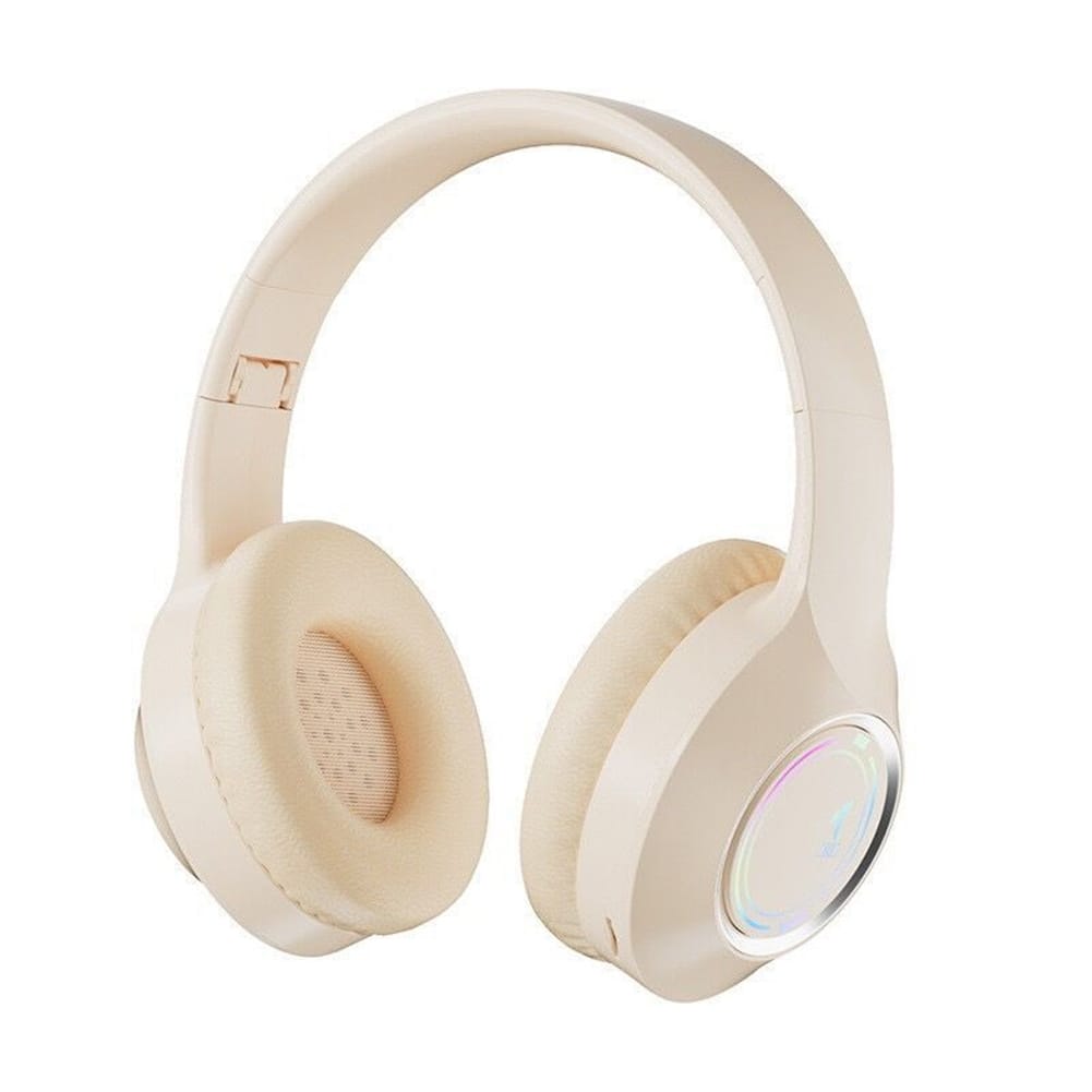 Wireless Headphones Over Ear Stereo Sound Lighting Earphones Foldable Gaming Headset For Laptop PC Computer Mobile Phone Tablet black - Image 4