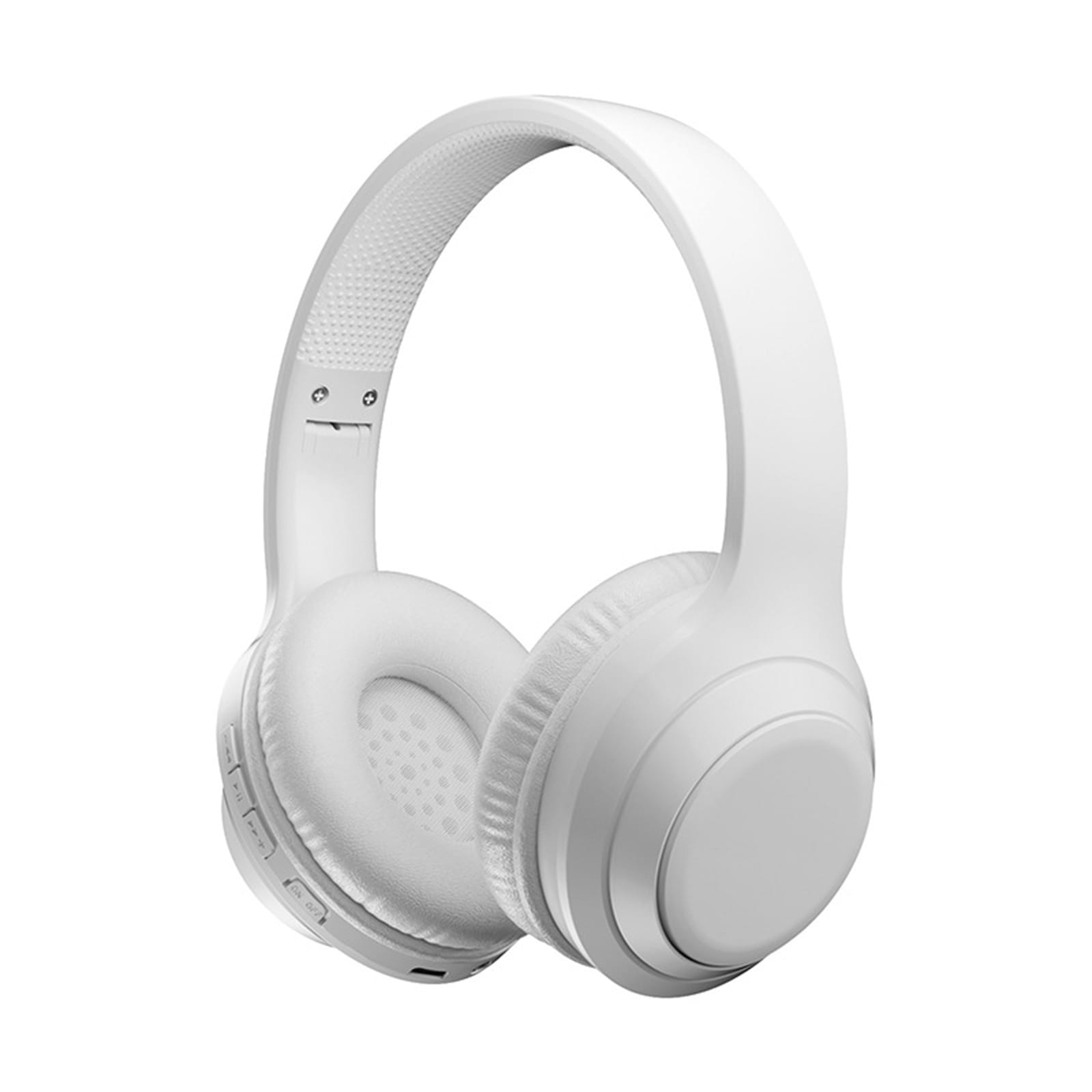 Noise Canceling Headset Stereo Sound Headphones Wireless Folding Gaming Headphones With Built-in Microphone SD Card Slot For Office Trucker White