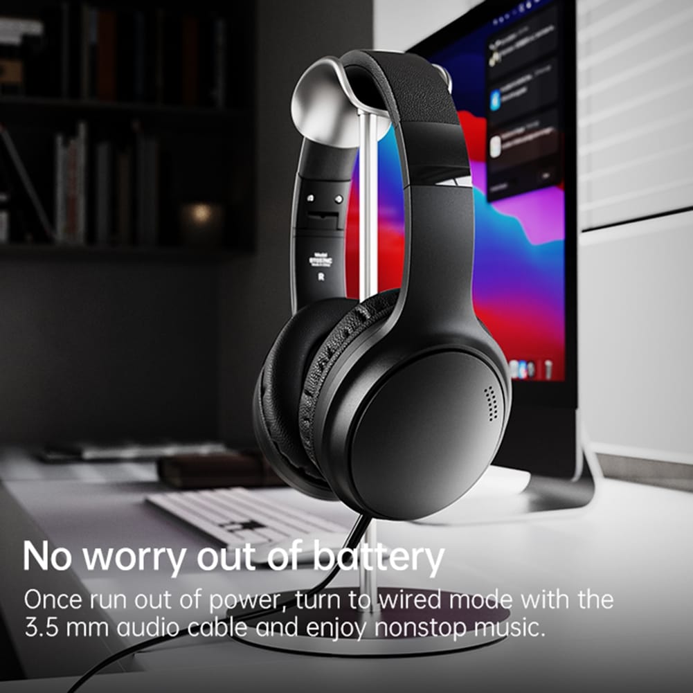 BT037NC Wireless Headsets Noise Canceling Ear Buds Longer Playtime Earphones Black - Image 6