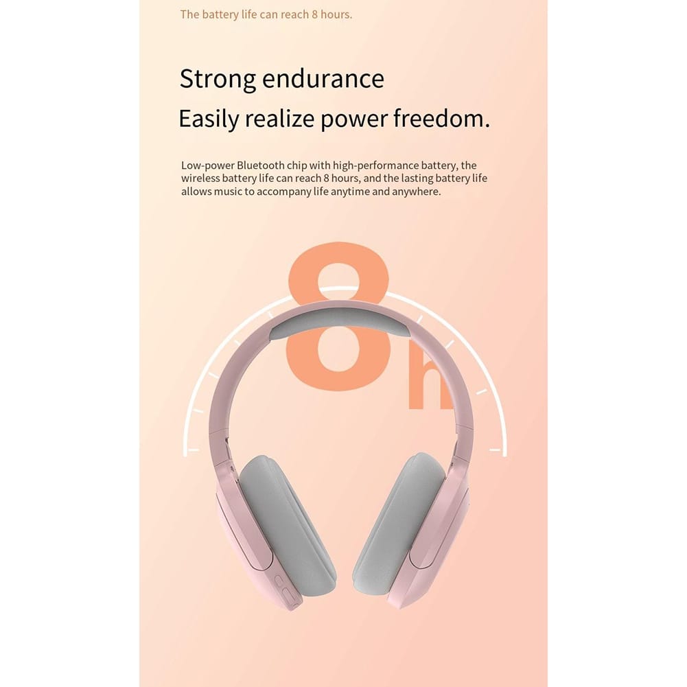 P2968 Wireless Headset Noise Canceling Stereo Headphones Over Ear Folding Earphones For Cell Phone Computer Laptop black - Image 6