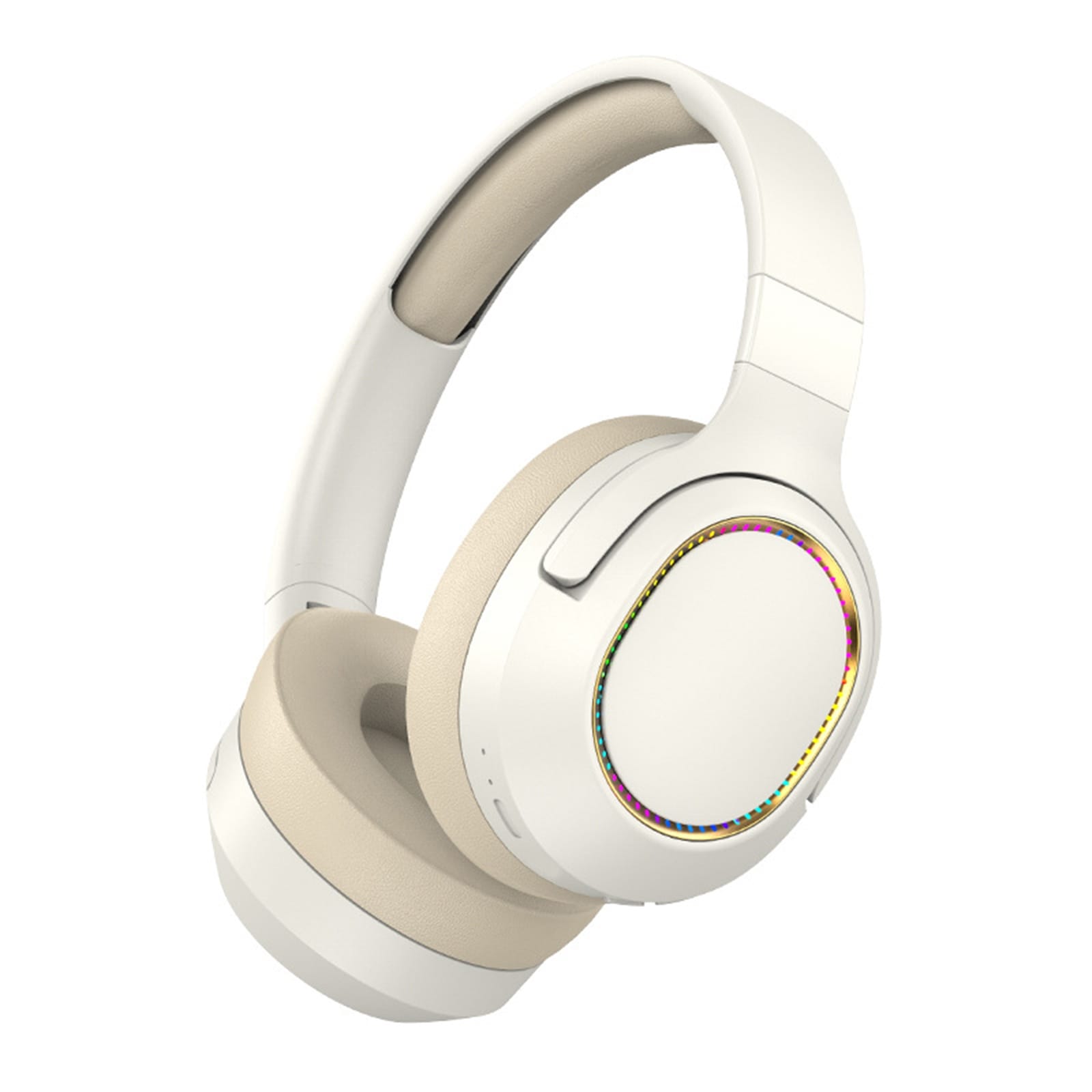 P2963 Wireless Headset Lighting Noise Reduction Over-Ear Stereo Earphones For Computer Game Office Zoom Meeting Khaki