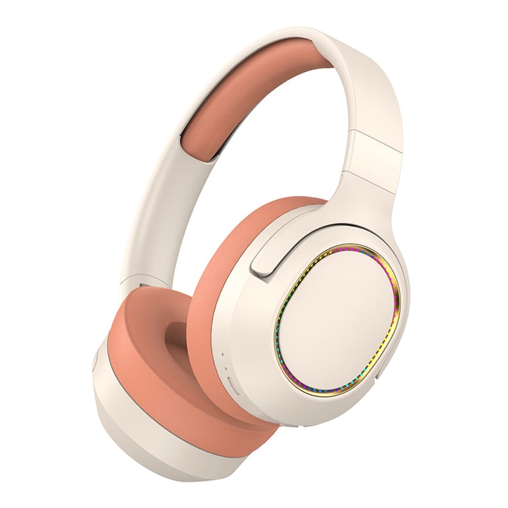 P2963 Wireless Headset Lighting Noise Reduction Over-Ear Stereo Earphones For Computer Game Office Zoom Meeting Khaki - Image 6