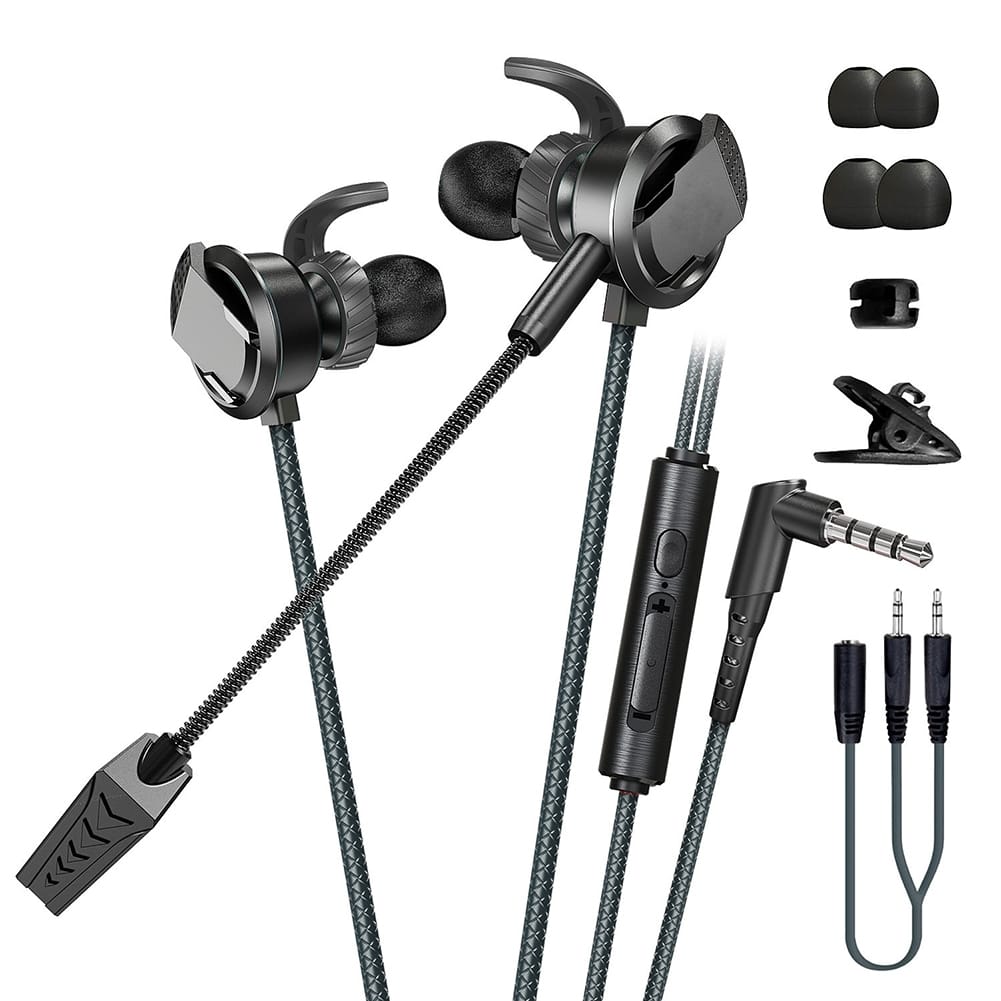 RX3 Pro Wired Earbuds In-Ear Headphones L-Shaped 3.5MM Jack Design Noise Isolating High Sound Earphones For School Students Women Men Green (3.5mm plug) - Image 3