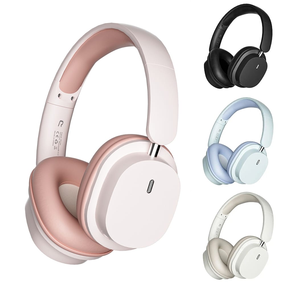 Wireless Headsets Noise Canceling Ear Buds Longer Playtime Foldable Earphones Support Dual Device Connection For Cell Phone Laptop black - Image 2