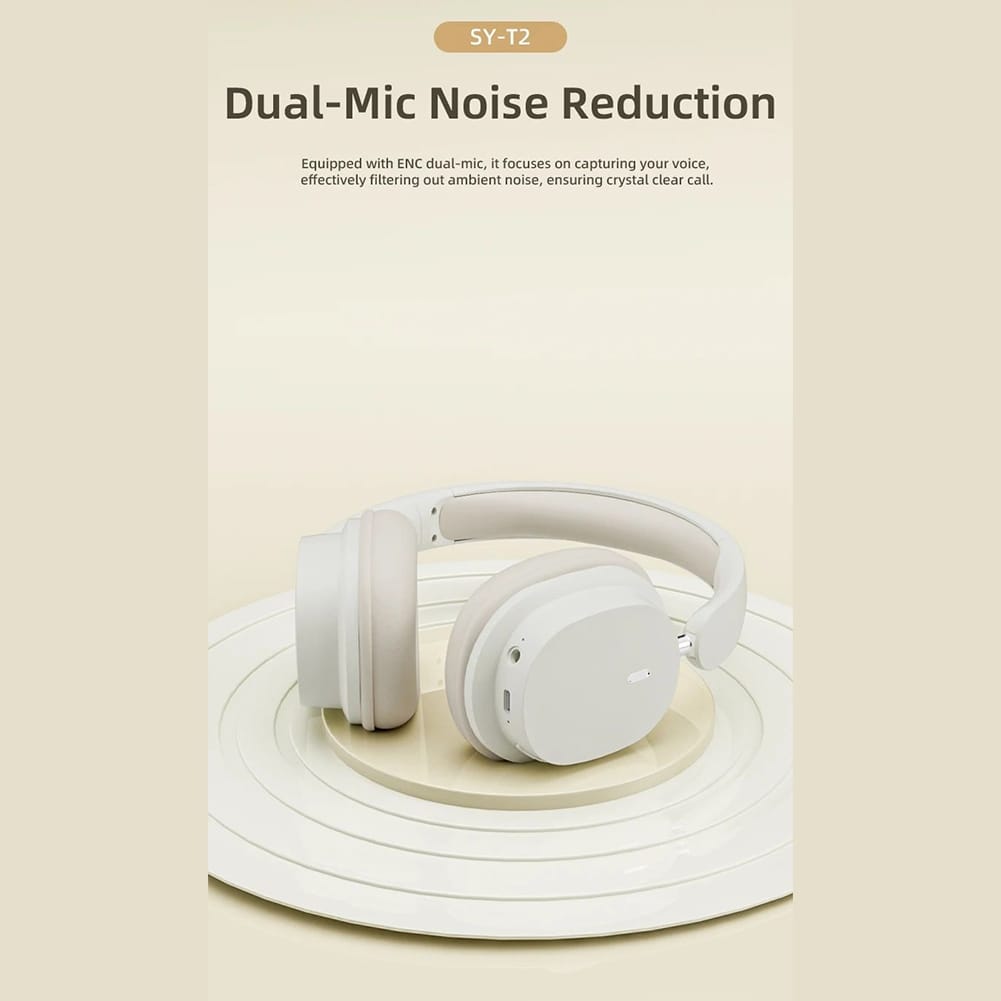 Wireless Headsets Noise Canceling Ear Buds Longer Playtime Foldable Earphones Support Dual Device Connection For Cell Phone Laptop black - Image 6