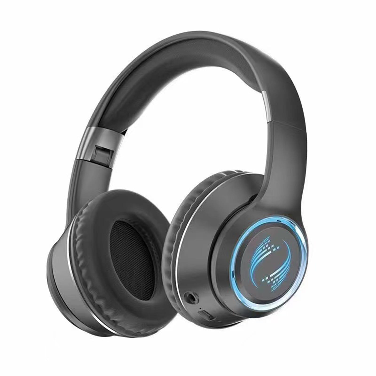Noise Canceling Headset HIFI Sound Headphones Wireless Folding Scalable Gaming Headphones For Office Trucker blue - Image 6