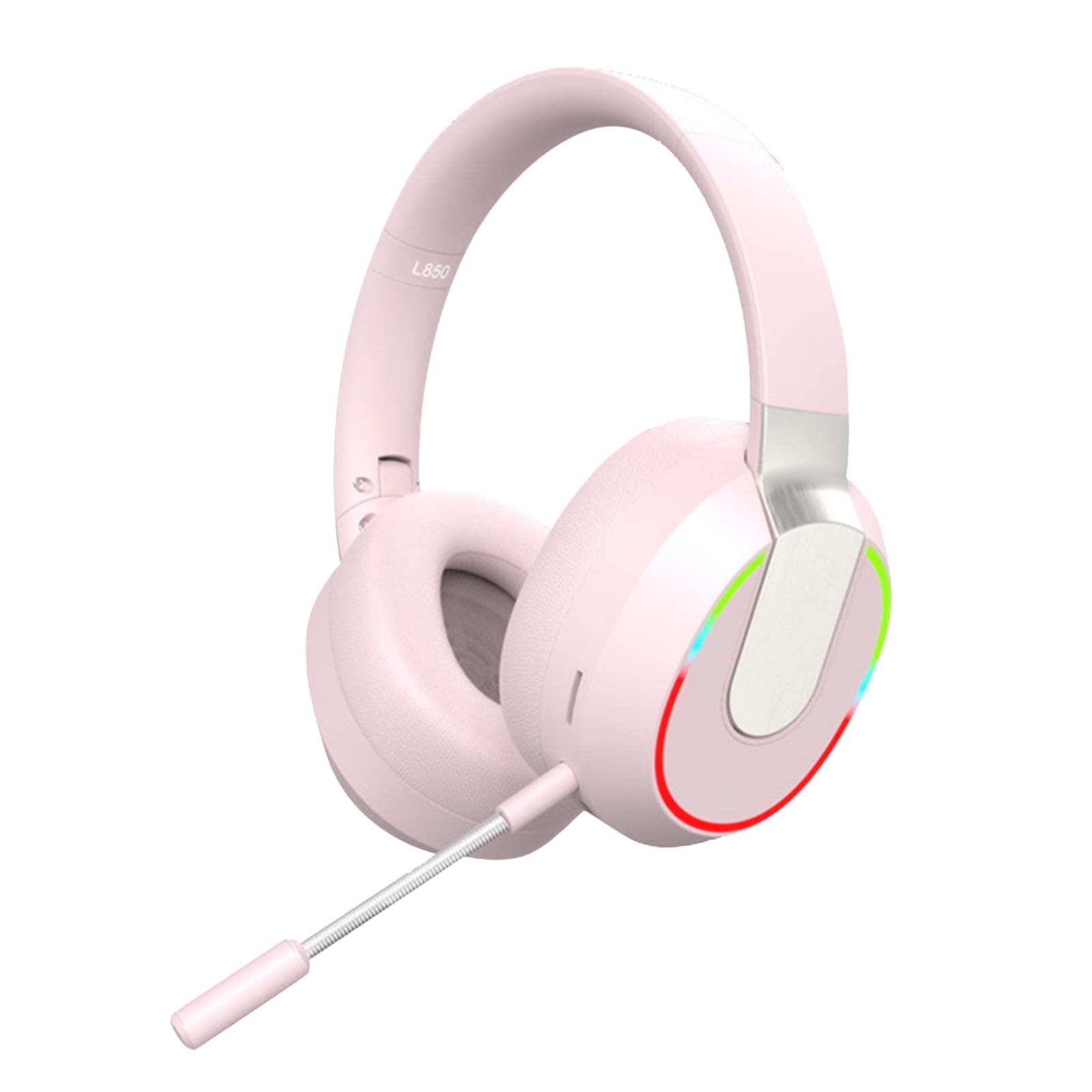 L850 Wireless Headset Stereo Sound Headphones Clear Calling Headset With Microphone For Computer Game Office Zoom Meeting pink