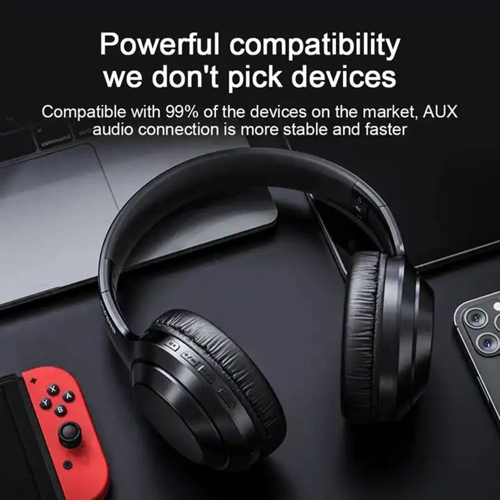 ORIGINAL LENOVO HT10 Noise Canceling Headset with Built-in Microphone Stereo Sound Headphones Black - Image 6