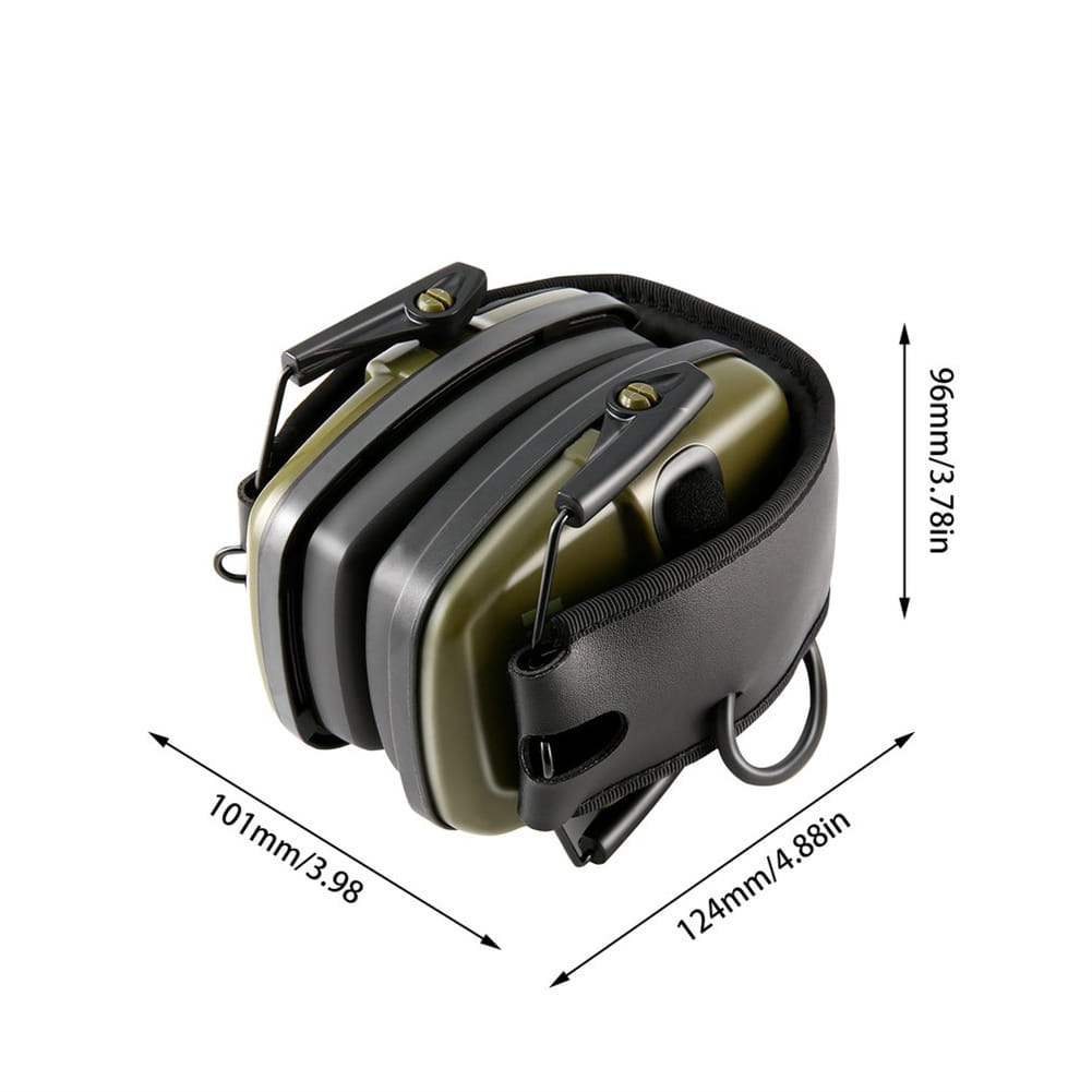Electronic Ear Protection Safety Earmuffs NRR 22dB Noise Reduction Headphones Lightweight Hearing Protection Earmuffs Green - Image 2