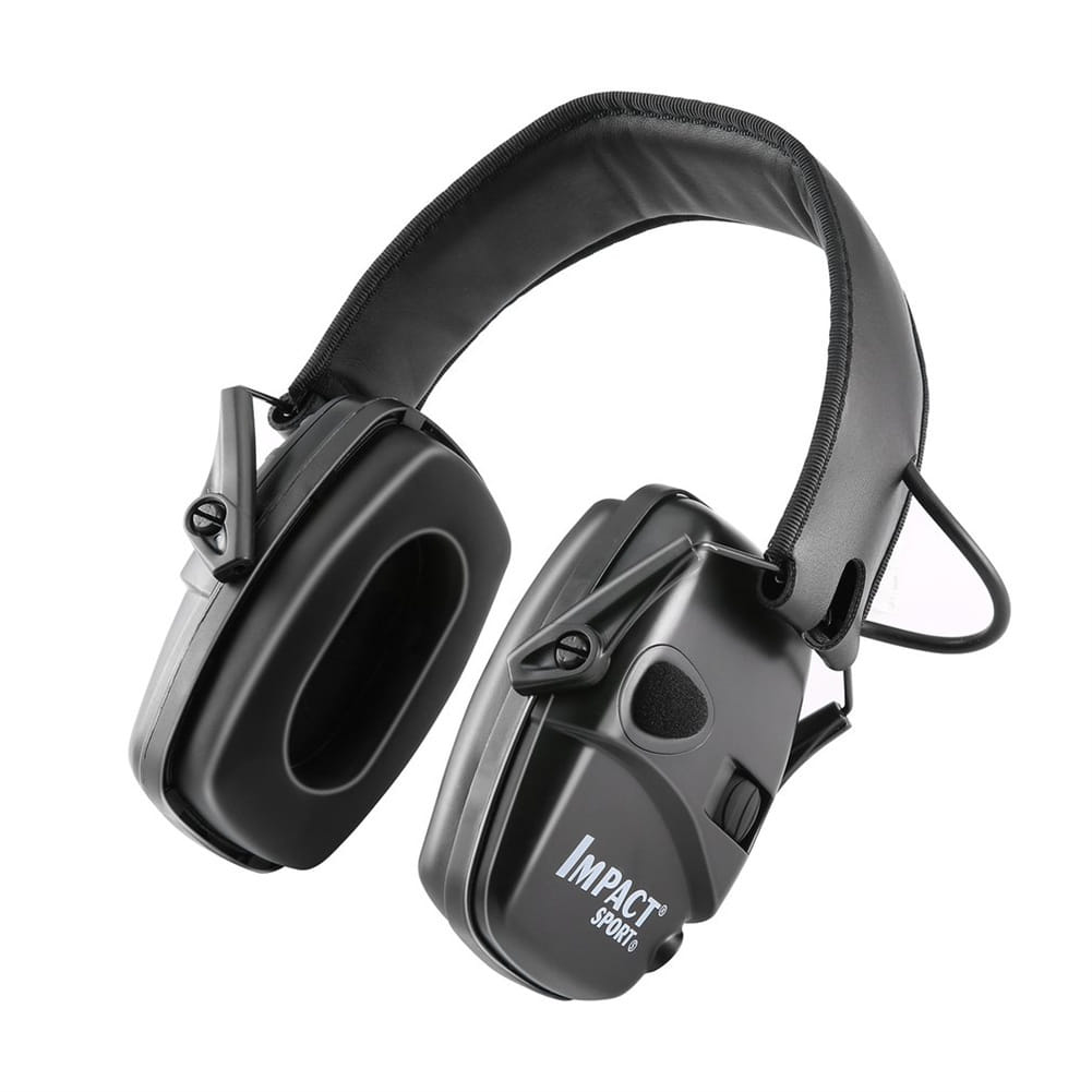 Electronic Ear Protection Safety Earmuffs NRR 22dB Noise Reduction Headphones Lightweight Hearing Protection Earmuffs Black
