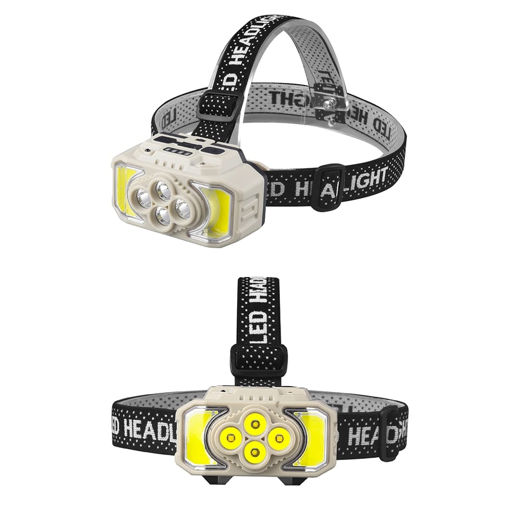 XPE+COB Headlights USB Rechargeable IPX4 Waterproof Power Display Motion Sensor Head Lamp For Camping Mountaineering Running 816S Induction - Image 7
