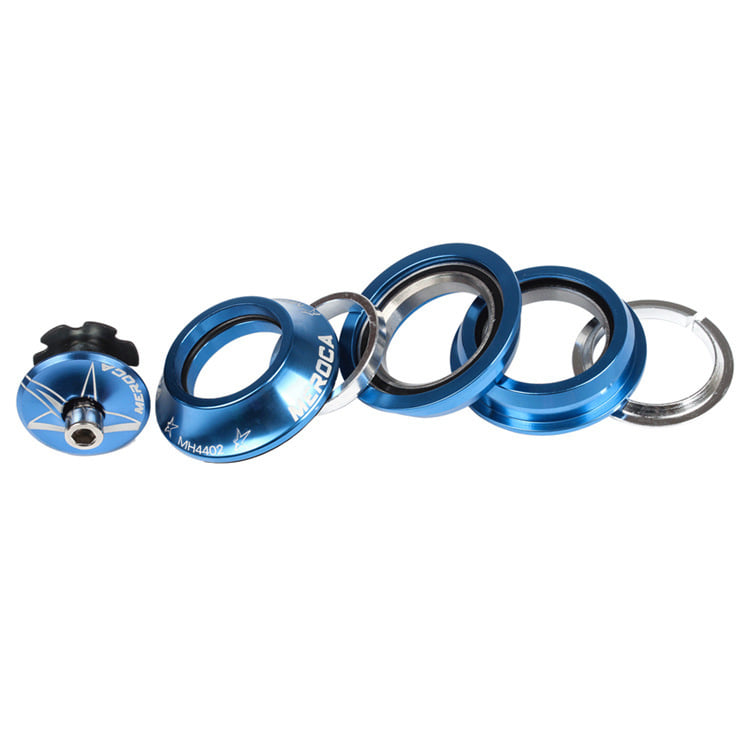 Mountain Bicycle Ultra-light Built-in Straight Pipe Bowl Set blue - Image 4