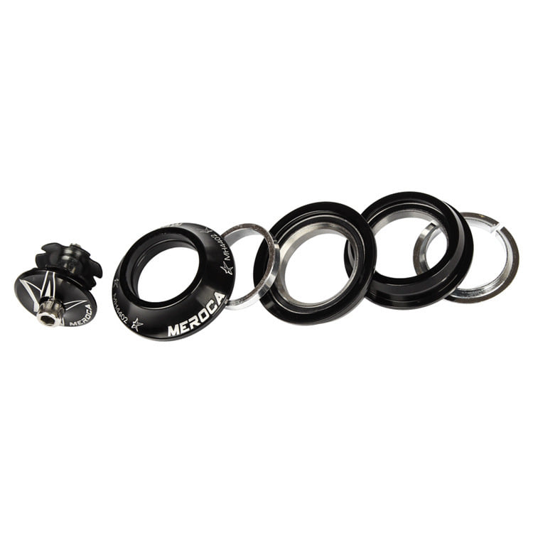Mountain Bicycle Ultra-light Built-in Straight Pipe Bowl Set red - Image 3