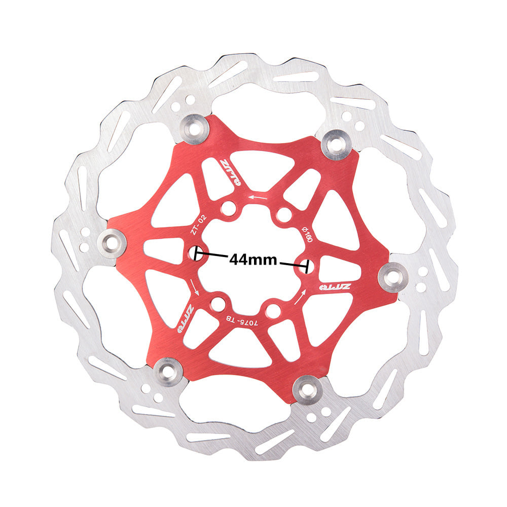 ZTTO 180mm 160mm Brake Floating Rotor Stainless Steel MTB Disc Hydraulic Brake Pads Bicycle parts 160MM red - Image 5