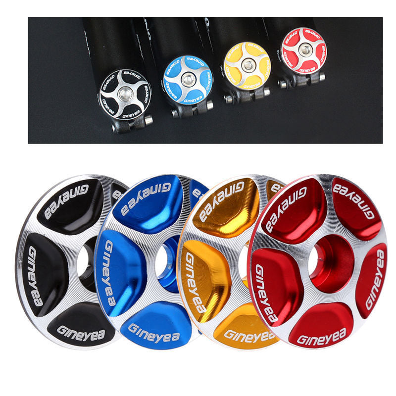 Road MTB Bike Bicycle CNC Stem Cap Headset Top Cap Cover Gold - Image 7
