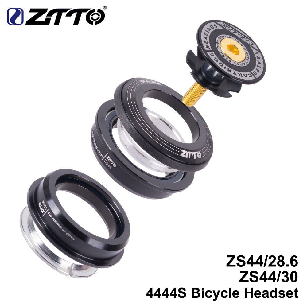ZTTO Bicycle Headset MTB Road Bike Steering Column Headset 44mm Straight Tube Fork Bike Frame Low Profile Semi-integrated black - Image 3