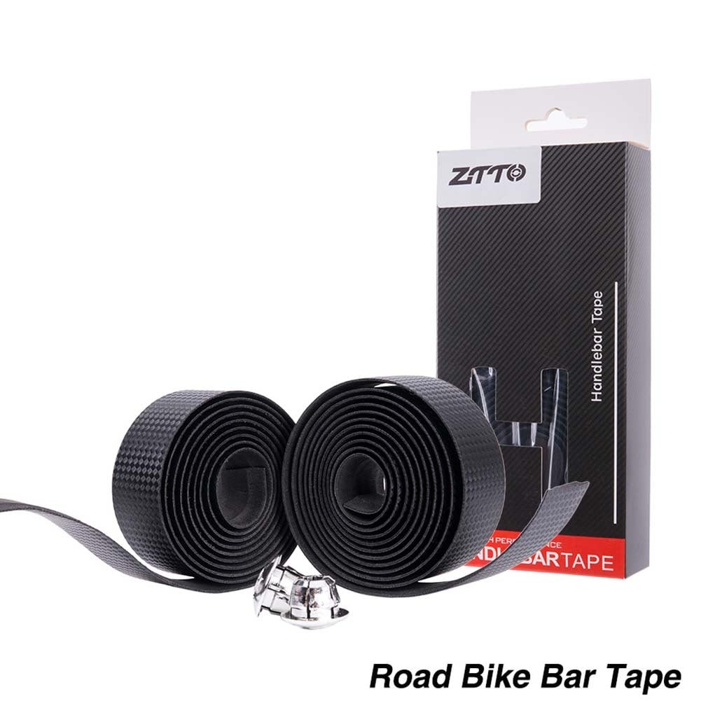 1 Pair ZTTO Bicycle Bar Tape Road Bike Straps Non-slip Carbon Handlebar Protection Belt black - Image 2
